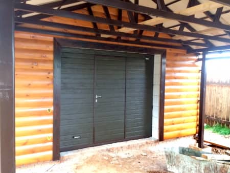 Купить в Актобе ворота в гараж ДорХан с калиткой