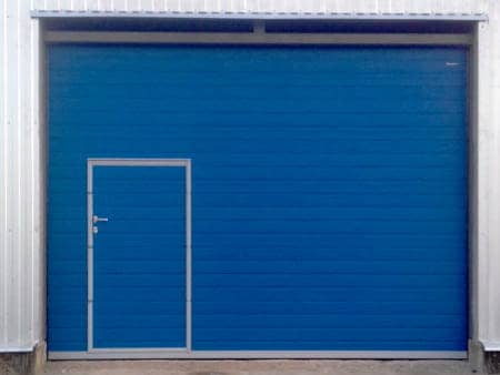 Широкие ворота с калиткой для гаража в Актобе