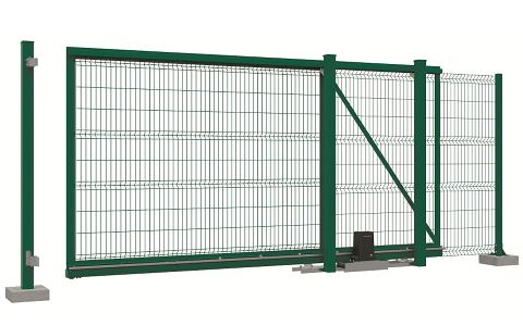 Откатные сетчатые ворота DoorHan